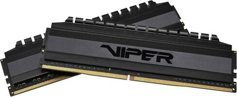 Patriot Viper 4 Blackout DDR4 RAM 64GB (2X32GB) 3200MHz CL16 UDIMM مجموعة ذاكرة الألعاب المكتبية - PVB464G320C6K in Saudi Arabia