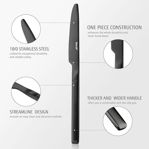 أدوات السفر مع حقيبة، مجموعة أدوات مائدة للتخييم مكونة من 9 قطع مع حقيبة حمل مدمجة، مجموعة أدوات فضية من الفولاذ المقاوم للصدأ 18/0 قابلة لإعادة الاستخدام، مجموعة أدوات مسطحة محمولة للعمل والتخييم المدرسي والسفر باللون الأسود in Kuwait