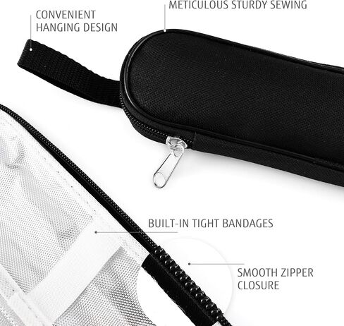 أدوات السفر مع حقيبة، مجموعة أدوات مائدة للتخييم مكونة من 9 قطع مع حقيبة حمل مدمجة، مجموعة أدوات فضية من الفولاذ المقاوم للصدأ 18/0 قابلة لإعادة الاستخدام، مجموعة أدوات مسطحة محمولة للعمل والتخييم المدرسي والسفر باللون الأسود in Kuwait