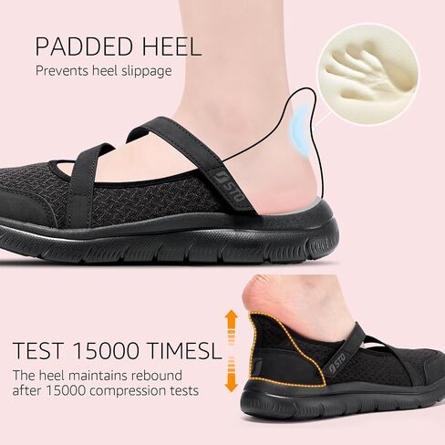 STQ Slip ins Hands Free Womens Walking Shoes Adjustable Mary Jane Shoes in Saudi Arabia