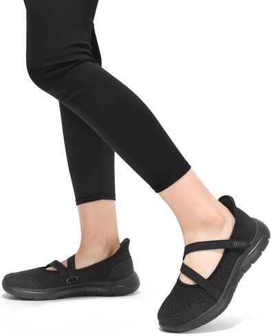 STQ Slip ins Hands Free Womens Walking Shoes Adjustable Mary Jane Shoes in Saudi Arabia