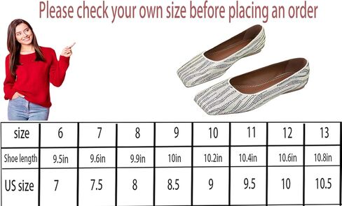 حذاء باليه مسطح بمقدمة مربعة للنساء من حجر الراين فضي حذاء مسطح للنساء بنعل مطاطي كاجوال in Kuwait