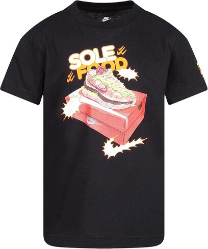 تي شيرت Nike Sole Food بأكمام قصيرة (للأطفال الصغار/الأطفال الصغار/الأطفال الكبار) أسود in Saudi Arabia
