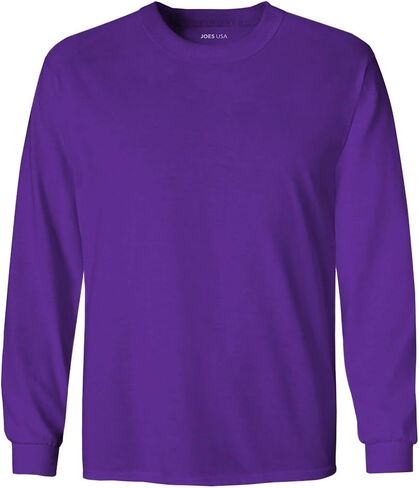 Joe's USA Youth Long Sleeve Core Cotton Tee - Youth XS-XL in Saudi Arabia