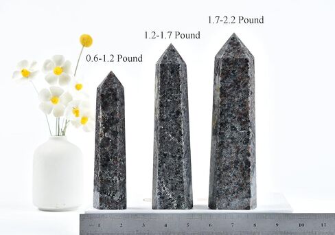 عصا كوارتز بعمود سداسي كريستالي من ناروتال يوبيرلايت، 0.6-1.2 رطل in Kuwait