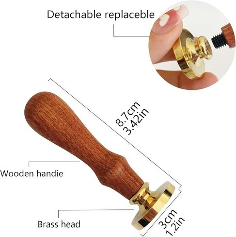 1 قطعة ختم الشمع الفارغ ختم رئيس الرجعية النحاس ختم الشمع ختم رئيس دون النقش لظرف دعوة الزفاف تصميم الحرف اليدوية لتقوم بها بنفسك هدية ديكور تغليف النبيذ (زهر البرقوق) in Kuwait