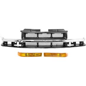 Garage-Pro Grille Assembly KIT Compatible with Chevrolet S10 1998-2004, Blazer Paintable in Kuwait