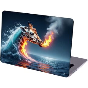 متوافق مع جهاز MacBook Pro مقاس 16 بوصة، حافظة صلبة مع غطاء لوحة مفاتيح وواقي شاشة (A2141، إصدار 2020 2019) - Giraffes MC23238 in Kuwait