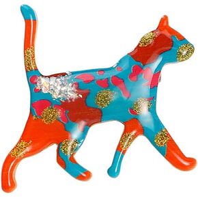 Fashion Cat Lapel Brooch Pin for Women Cubic Zirconia Rhinestone Enamel Pet Animal Pin Clip Hat Scarves Sweater Dress Suit Jacket Brooches Pins Cute Jewelry Gifts Christmas in Kuwait