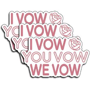 (3 قطع) ملصقات I Vow You Vow We Vow اقتباس مضحك ساخر الفكاهة هدايا ملهمة تحفيزية مقاومة للماء من الفينيل لزجاجة مياه Kindle ممتص الصدمات للسيارة وقبعة صلبة للهاتف المحمول 3x1.8 in Kuwait