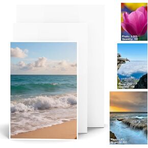 Glossy Photo Paper 8.5 x 11, 200 Sheets - Premium 230gsm/54lb Inkjet Printer Paper, Instant-Dry Picture Paper for Photos, DIY Cards, Flyers & More in Kuwait