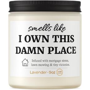 Housewarming Gifts New Home–9oz Lavender Candle, Cozy Aromatherapy Decor, Gift for Friends, Family & New Homeowners, House Essentials for New Home, New House Essentials by Joyqua, Neighbors in Saudi Arabia