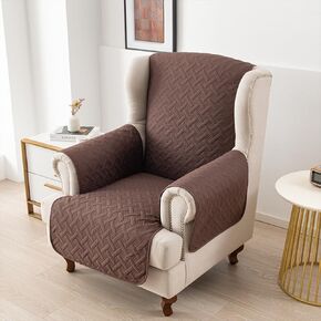 غطاء أريكة للأريكة القابلة للاستلقاء، غطاء مقاوم للماء مع ظهر مانع للانزلاق، أغطية كراسي قابلة للغسل للحيوانات الأليفة، واقي الأثاث للكلاب، غطاء أريكة ناعم منقوش للأطفال (بيج) in Kuwait