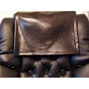 luvfabrics 30 × 30 بوصة بني داكن من الجلد الصناعي من الفينيل أريكة Loveseat Chaise مقعد المسرح، غطاء RV، أغطية الكراسي وسادة مسند الرأس، غطاء رأس كرسي، واقي الأثاث in Kuwait