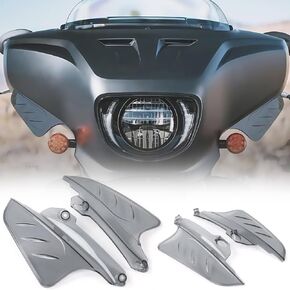 Motorcycle Aerodynamic Wings Fairings Wings Air Deflectors for Indian Chieftain Dark Horse Limited, Roadmaster Dark Horse/Limited 2019-2024 Fairing Side Shield in Kuwait