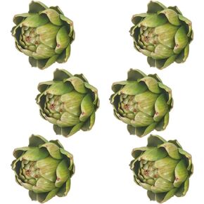 6pcs Large Green Faux Artichoke - Fake Realistic Artichoke Decor, Artificial Vegetable for Home Decor, Table Centerpiece, Kitchen Decor in Saudi Arabia