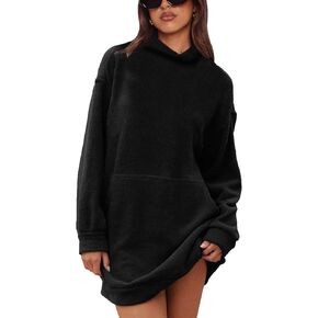 Turtleneck Pullover Sweater for Women 2024 Casual Long Sleeve Chenille Jumper Knit Top with Pockets in Kuwait