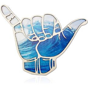 Wooden Shaka Wall Sign Hang Loose Sign Hawaii Aloha Surfer Hand Sign Nursery Room Decor Surf Wall Decor for Home Living Room Bathroom Bedroom and Nursery in Kuwait