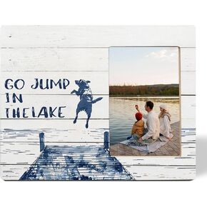 SNNDER Blue Coastal Seashell Picture Frame 4x6, Preppy Beach Photo Frame, Blue Shells Nautical Wooden Picture Photo Frames for Desk Tabletop Wall Display Decoration in Kuwait