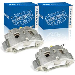 Brake Caliper Assembly with Bracket Pair Front Compatible with Chevrolet 2016-2019 Suburban Suburban 3500 HD 2011-2019 Silverado 2500 HD Disc Brake Caliper 18B5302 18B5303 in Kuwait