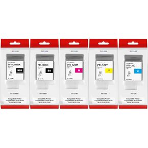 PFI-120 Ink Cartridge PFI-120 PFI120 Tank Bundle PFI-120MBK PFI-120BK PFI-120C PFI-120M PFI-120Y Ink Replacement for Canon PFI-120 Ink use imagePROGRAF TM-200 TM-205 TM-300 TM-305 Ink Tank Set in Kuwait