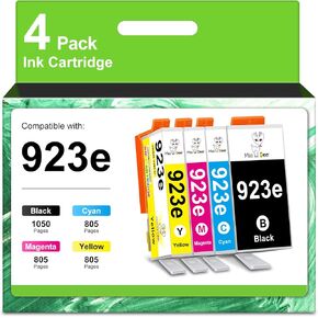 خراطيش حبر Miss Deer 923XL 923e 923 لطابعات HP مع رقاقة بديلة لـ 923e 923، تعمل لطابعة OfficeJet Pro 8135 8130 8139 8138 8122 8120 8124 8125 8130 8132 8134 in Kuwait