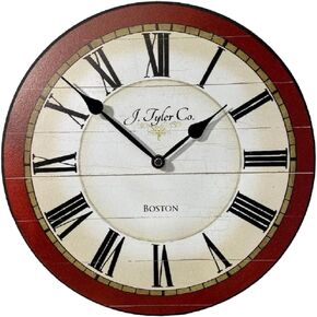 Carolina Red Wall Clock | Ultra Quiet Quartz Mechanism | Hand Made in USA Beautiful Crisp Lasting Color | Comes in 8 Sizes | 24-Inch in Saudi Arabia