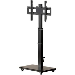 Monitor stand floor-standing LCD TV mobile stand floor-standing cart live broadcast hanger with wheels rotating horizontal and vertical screen(Black) in Kuwait