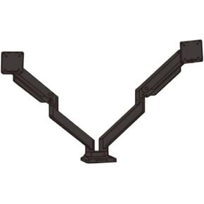 Dual-screen monitor stand large load-bearing computer display stand desktop rotating base 18KG load-bearing in Kuwait