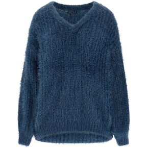 GUESS Women's Long Sleeve Rib Fuzzy Takara Sweater in Saudi Arabia