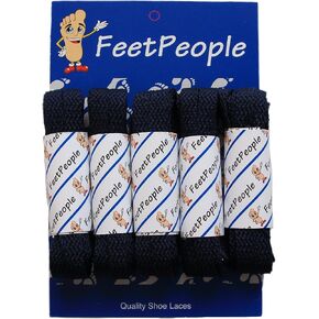 أربطة مسطحة من FeetPeople للأحذية طويلة الرقبة والأحذية، عبوة من 5 أزواج in Kuwait