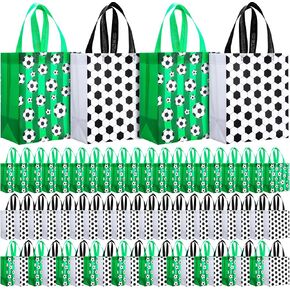 Eccliy 80 Pcs Carnival Gift Bags Circus Party Favors Non Woven Reusable Carnival Tote with Handles Fiesta Glossy Goodie Bags for Gifts, Shopping,treat,candy,birthday Party Supplies, 10 x 8 x 4.7 in in Kuwait