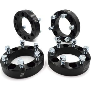 فواصل عجلات مقاس 6x5.5 بوصة (سُمك 1.5 بوصة) | 6 عروة 14 × 1.5 مم محولات آلية CNC 110 مم متوافقة مع سيلفرادو/سييرا 1500/تاهو/أفالانش (4 عبوات) in Kuwait