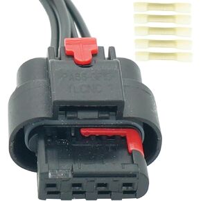 4 Pins Fuel Rail Pressure Sensor Connector Wiring Harness Pigtail Plug Fit for Chevy and GM 2017-2024 with L5P Duramax 6.6L Engine Replaced OE 19300397 in Kuwait