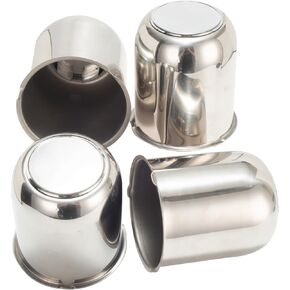 4Pcs 3.19 in Stainless Steel Wheel Center Caps Chrome Push Through Design - Fit 3.19" Center Bore for Truck, Trailer, SUV, RV Wheels Rims 3.62" Height Center Hub Caps in Saudi Arabia
