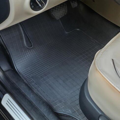 Car Floor Mats for Mercedes Benz E Class/E63 AMG/E63 AMG S(W212) 2010-2016 Full Black Rubber Floor Liners All Weather Season Protection Heavy Duty Odorless in Kuwait