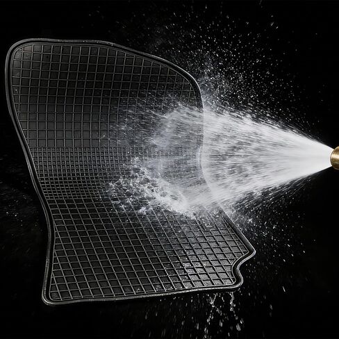 Car Floor Mats for Mercedes Benz E Class/E63 AMG/E63 AMG S(W212) 2010-2016 Full Black Rubber Floor Liners All Weather Season Protection Heavy Duty Odorless in Kuwait