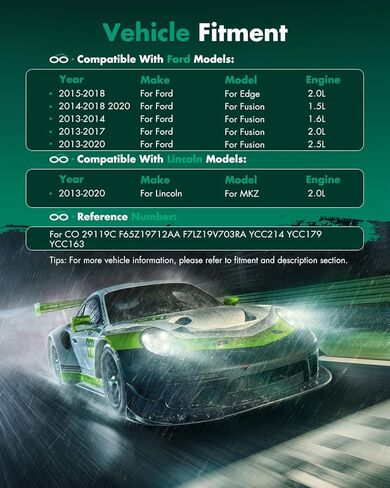 ضاغط مكيف الهواء SCITOO مع قابض لسيارة Ford Edge 2.0L 2015-2018، لسيارة Ford Fusion 1.5L 2014-2018 2020، ضاغط مكيف هواء سريع التبريد لسيارة Lincoln MKZ 2.0L 2013-2020 CO 29119C in Saudi Arabia