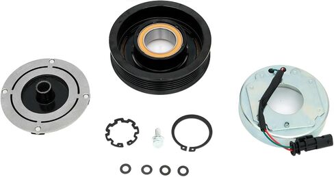 FKG AC Compressor Clutch Assembly Repair Kit fit for 2015-2023 Chevy Silverado 2500 HD 3500 HD (V8 6.6L DIESEL Only), 2015-2023 GMC Sierra 2500 HD 3500 HD (V8 6.6L DIESEL Only) in Saudi Arabia