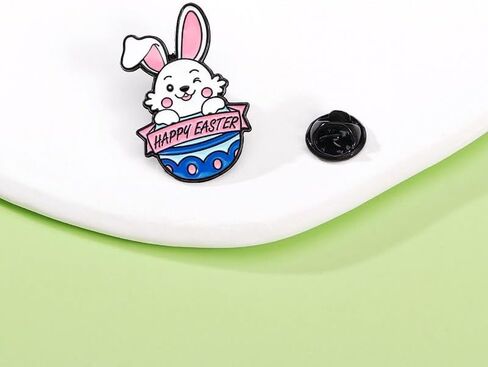Levviye Set Happy Easter Bunny Cute Rabbit Pin Badge Brooch Memorabilia Gift Decorations in Kuwait