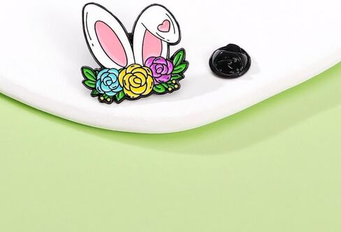 Levviye Set Happy Easter Bunny Cute Rabbit Pin Badge Brooch Memorabilia Gift Decorations in Kuwait