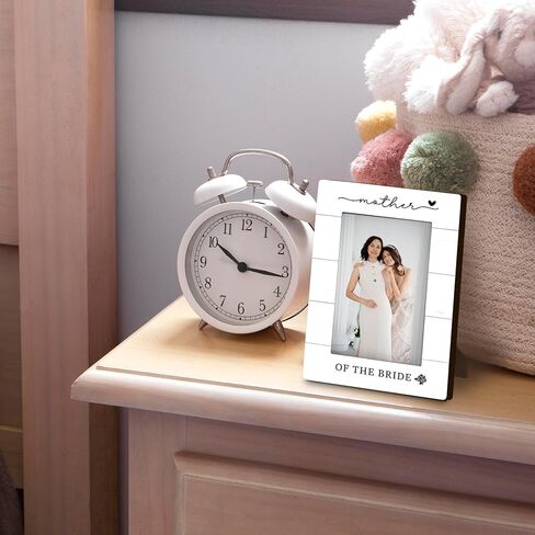 Mother of The Bride Wedding 4x6 Picture Frame, Wedding Day Photo Frame for Brides Mum, Gifts from Bride, Thank You Mom Gift from Daughter Photo Frames for Home Room Desk Shelf Decor in Saudi Arabia