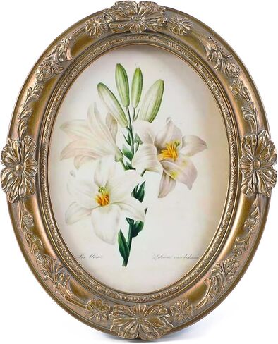 إطارات صور عتيقة مقاس 5x7 بيضاوية خضراء عتيقة إطارات صور مزخرفة مع زهرة منقوشة، سطح الطاولة والجدار، واجهة زجاجية، ديكور منزلي على الطراز الفيكتوري القديم، ديكور جدار معرض الصور in Kuwait