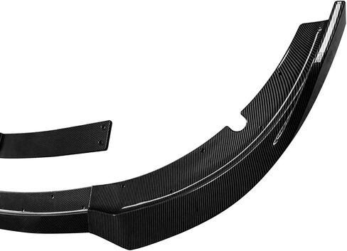 CHIESMA for Charger Front Lip Fit for Dodge Charger SRT Hellcat Scat Widebody 2020-2023,Front Splitter Bumper 4pcs ABS Painted Carbon Fiber Chin Extension Accessories in Kuwait