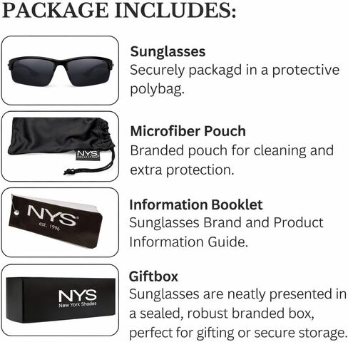 NYS Collection Sleek 100% UV400 Protection Semi-Rimless Sunglasses in Saudi Arabia