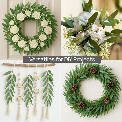 15 قطعة من سيقان الأوكالبتوس الصناعية - خضرة صناعية ذات ملمس حقيقي مع فروع البذور والأوراق، شجرة زيتية بطول 14.5 بوصة للمزهرية، ترتيبات الزهور DIY، باقات الزفاف، ديكور المنزل، القطع المركزية in Kuwait