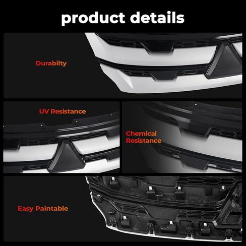 Front Bumpe Grille Grill Compatible with 2020-2024 Mitsubishi Outlander Sport RVR, Replacement for MI1200299 in Kuwait