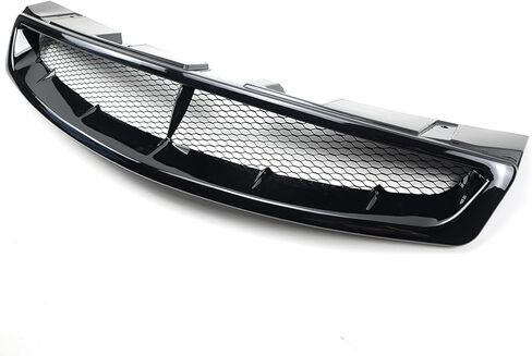 Front Bumper Grille Grill Compatible with For Infiniti G35 2DR Coupe 2003-2007 JDM Sport Style Front Hood Mesh Grille (Glossy Black) in Kuwait