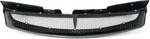 Front Bumper Grille Grill Compatible with For Infiniti G35 2DR Coupe 2003-2007 JDM Sport Style Front Hood Mesh Grille (Glossy Black) in Kuwait
