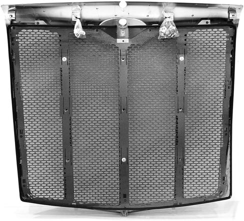 Replacement for Peterbilt 579 Grille Grill Chrome Assembly with Bug screen in Kuwait